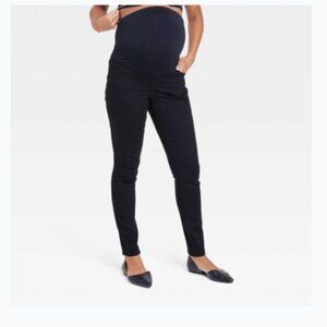 INGRID& ISABEL OVER BELLY SKINNY MATERNITY PANTS-HIGH RISE -POWER STRETCH -SZ 12